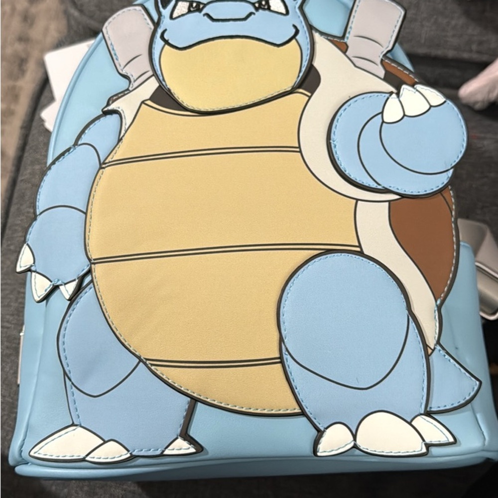 Blue and Yellow Blastoise Backpack